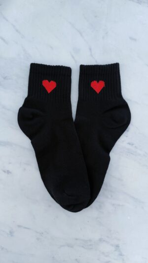 1/4 Corazon Rojo Base Negra