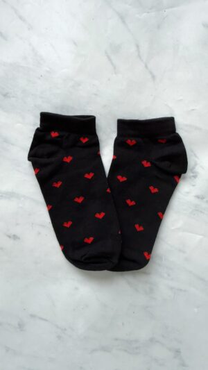 Corazones Rojos base Negra
