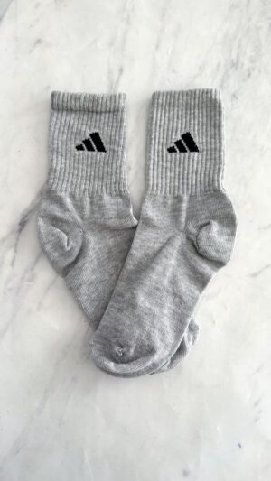 3/4 Adidas Logo Retro Gris